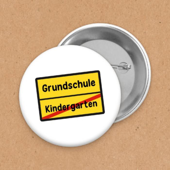 Button Ortsausgangsschild Grundschule