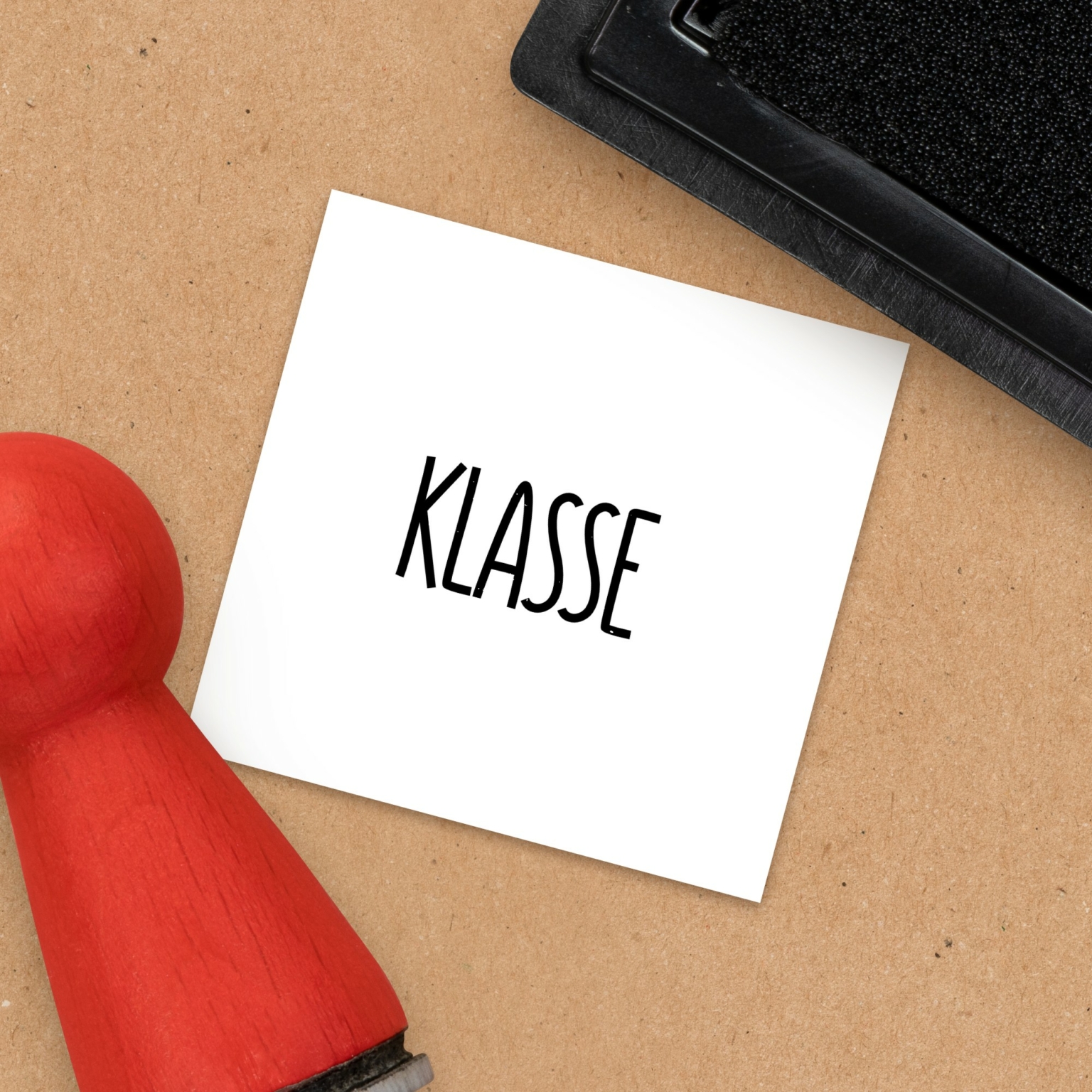 ZAcheR-fineT Lehrerstempel „HAUSAUFGABE“ Mit Haus-Motiv – Handgefertigter Holzstempel Für Schule & Kreativprojekte