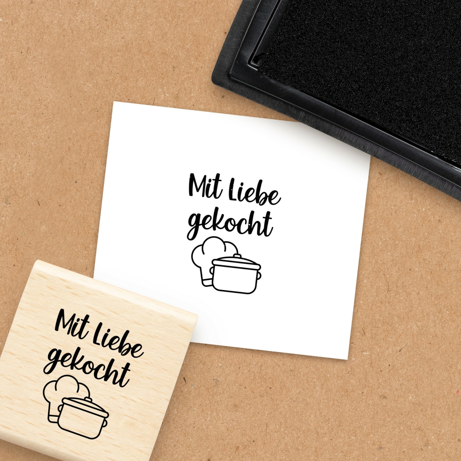 Motivstempel 'Kleiner Liebesbrief' – Briefmarken-Optik, Für Karten, Scrapbooks, Einladungen, Ca. 22x16 Mm